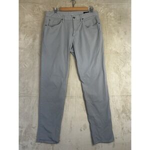 Bonobos Athletic Fit Chinos Mens 34x34 Light Grey Stretch 5-Pocket Pants Gray
